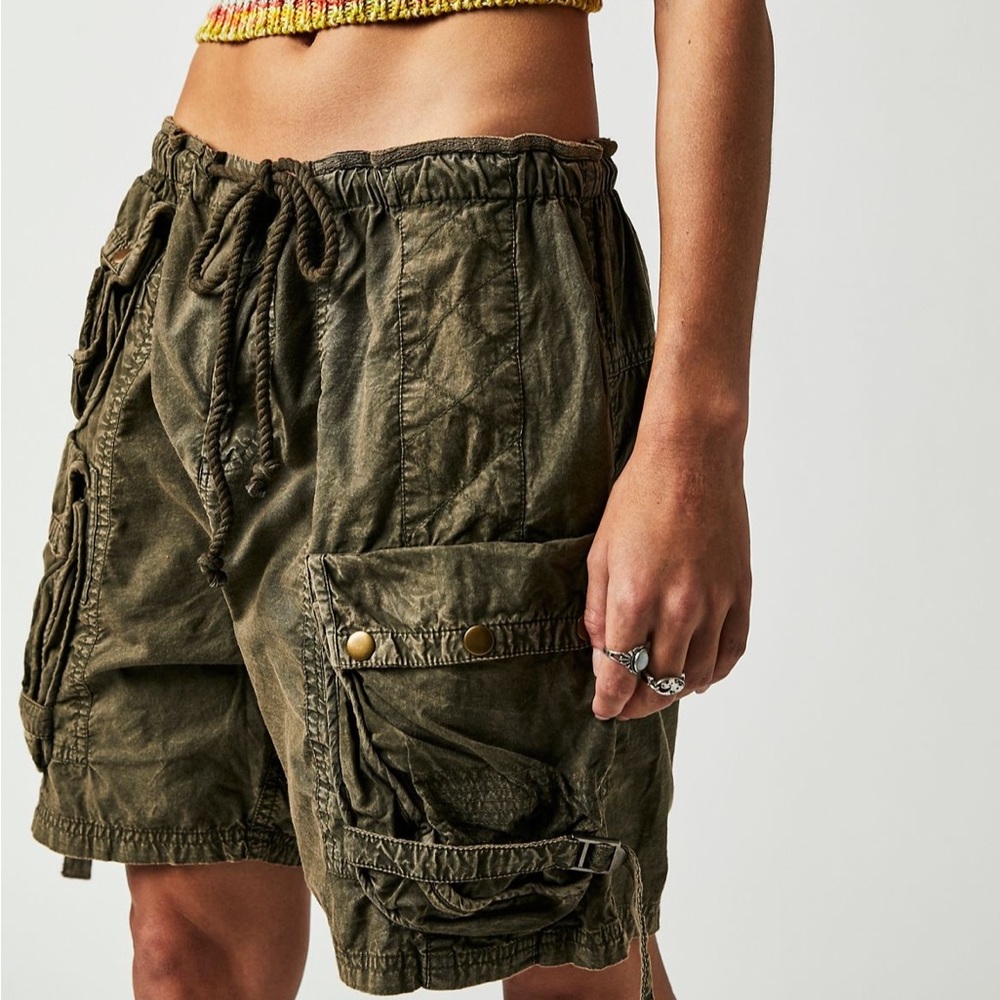 Free People Moon Bay Parachute Shorts